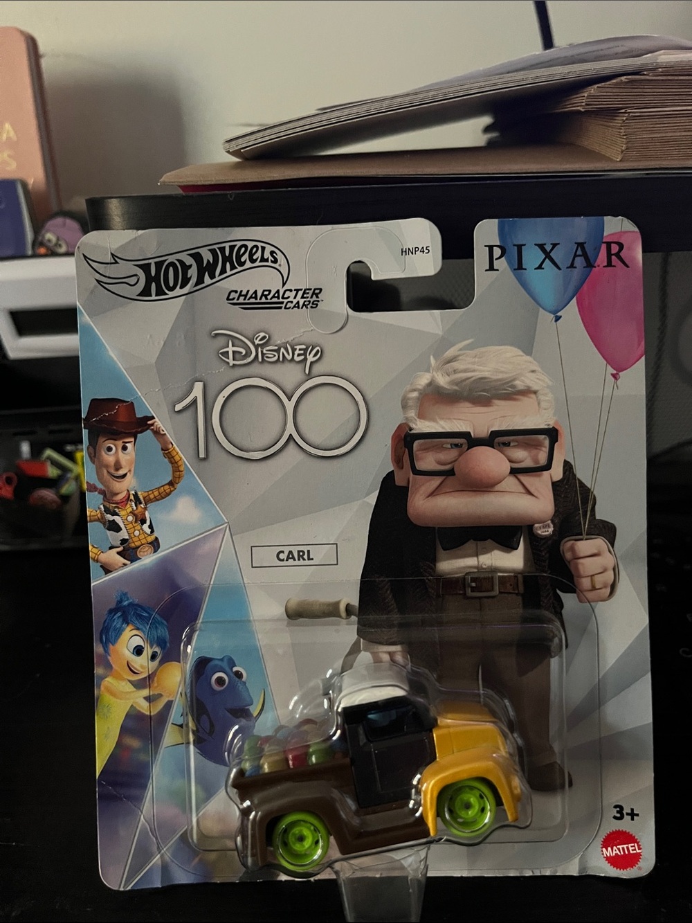 Hot Wheels Disney 100 Carl Character Car - Brown & Yellow